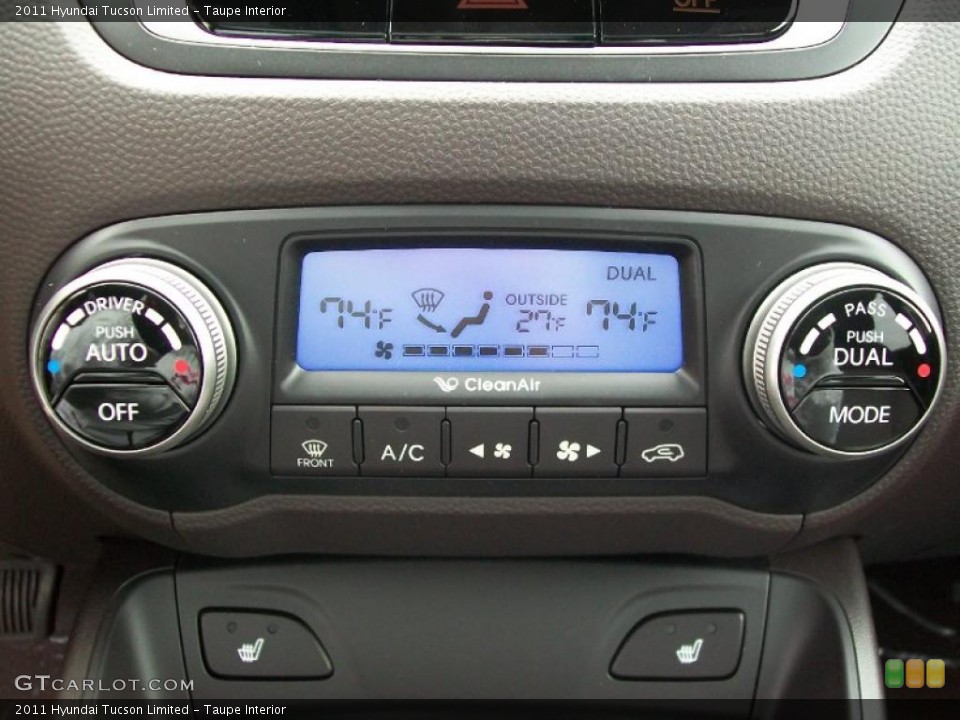 Taupe Interior Controls for the 2011 Hyundai Tucson Limited #44675927