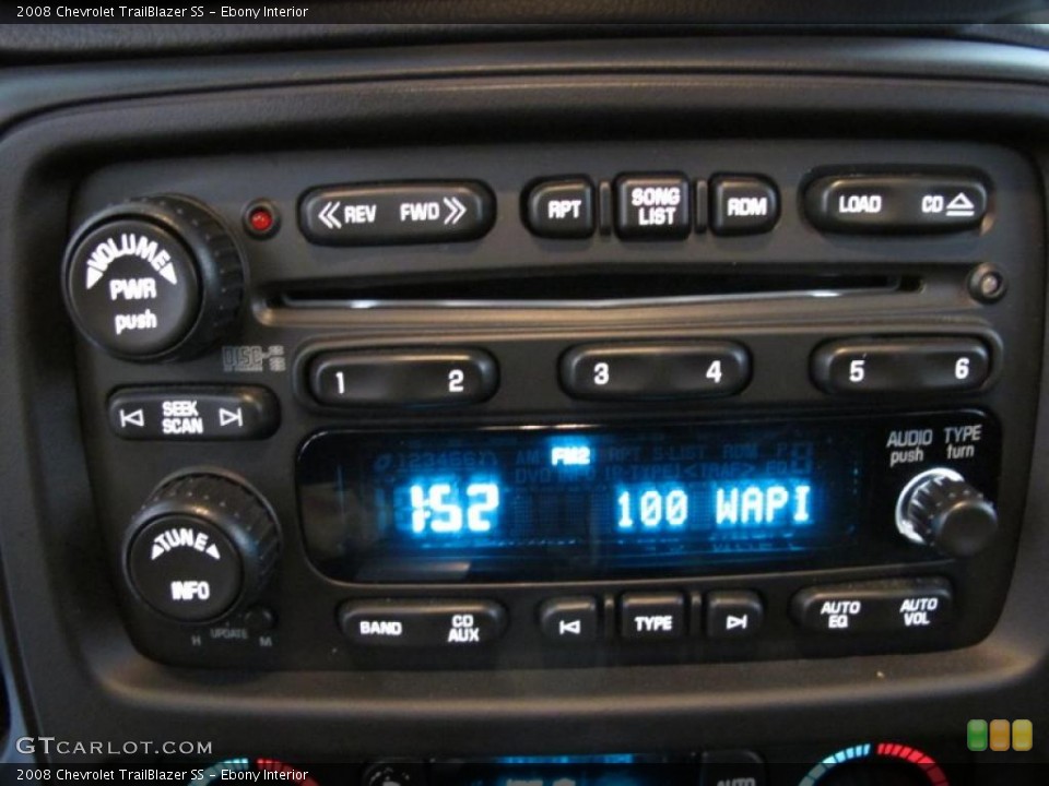Ebony Interior Controls for the 2008 Chevrolet TrailBlazer SS #44676411