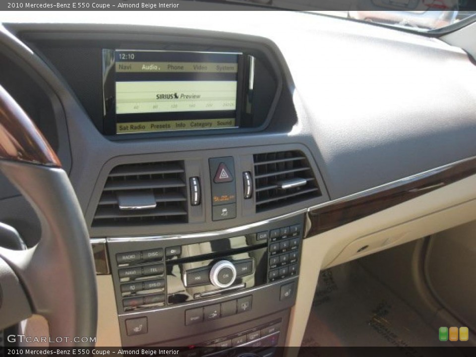 Almond Beige Interior Controls for the 2010 Mercedes-Benz E 550 Coupe #44676830