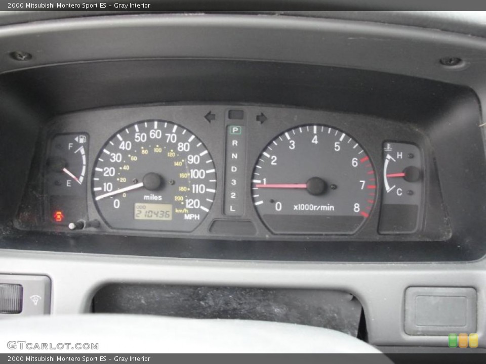 Gray Interior Gauges for the 2000 Mitsubishi Montero Sport ES #44679204