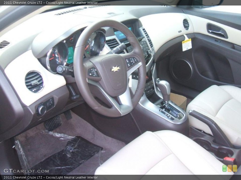 Cocoa/Light Neutral Leather Interior Prime Interior for the 2011 Chevrolet Cruze LTZ #44679383