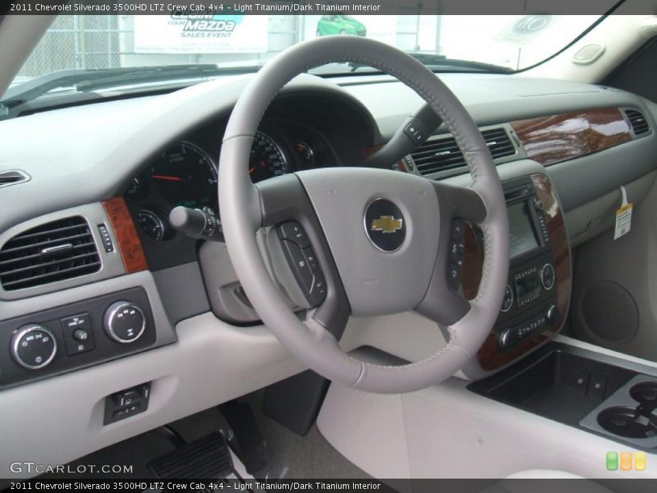 Light Titanium/Dark Titanium Interior Dashboard for the 2011 Chevrolet Silverado 3500HD LTZ Crew Cab 4x4 #44679627