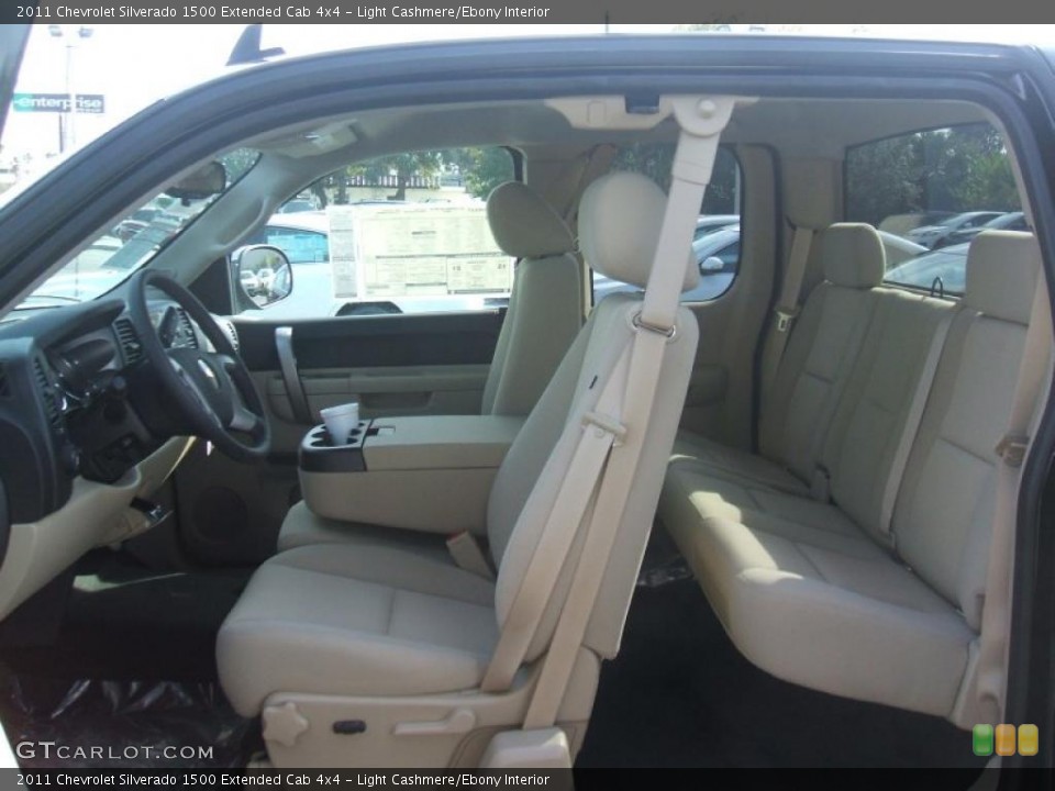 Light Cashmere/Ebony Interior Photo for the 2011 Chevrolet Silverado 1500 Extended Cab 4x4 #44679759