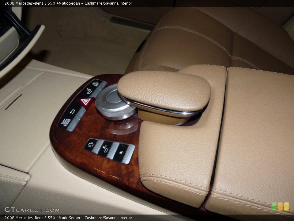 Cashmere/Savanna Interior Controls for the 2008 Mercedes-Benz S 550 4Matic Sedan #44680855