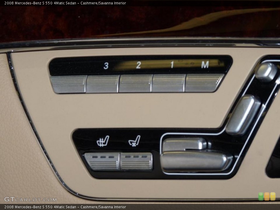 Cashmere/Savanna Interior Controls for the 2008 Mercedes-Benz S 550 4Matic Sedan #44680939