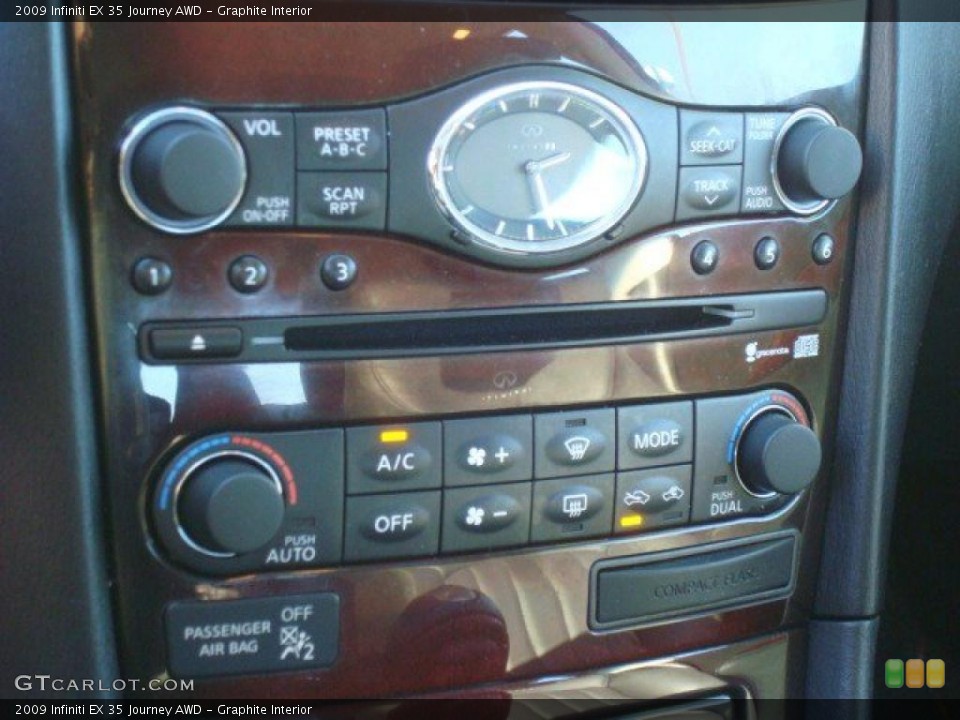 Graphite Interior Controls for the 2009 Infiniti EX 35 Journey AWD #44681151