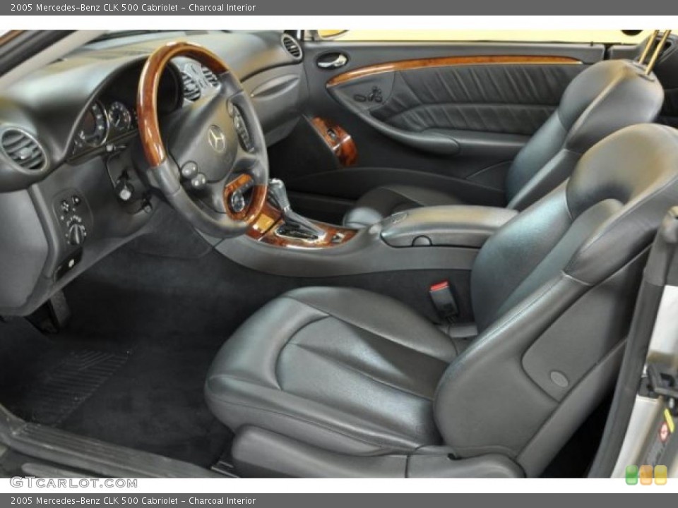 Charcoal Interior Photo for the 2005 Mercedes-Benz CLK 500 Cabriolet #44681639