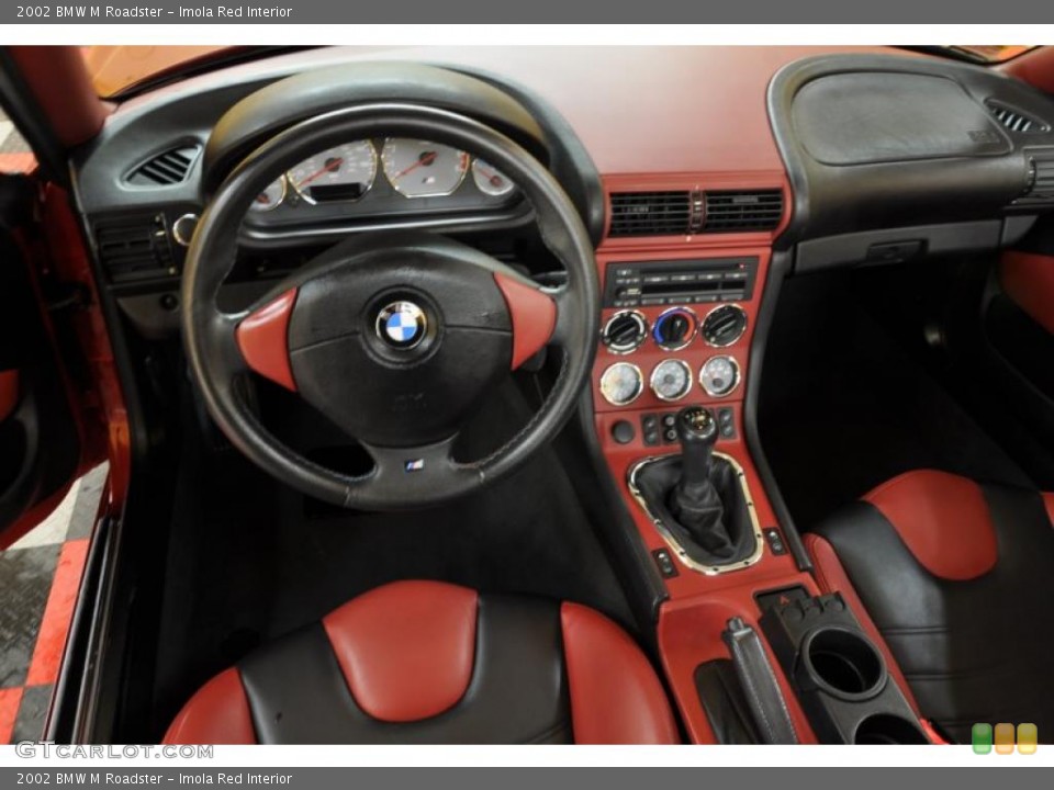 Imola Red Interior Dashboard for the 2002 BMW M Roadster #44683943