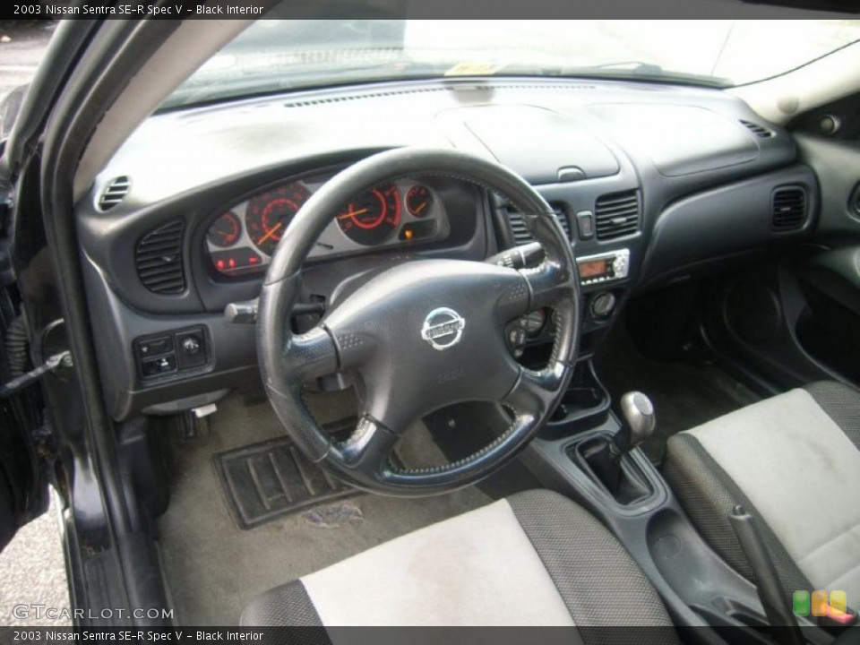 Black Interior Prime Interior for the 2003 Nissan Sentra SE-R Spec V #44684363