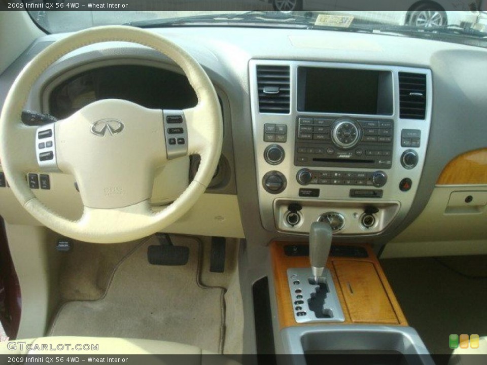 Wheat Interior Dashboard for the 2009 Infiniti QX 56 4WD #44684615