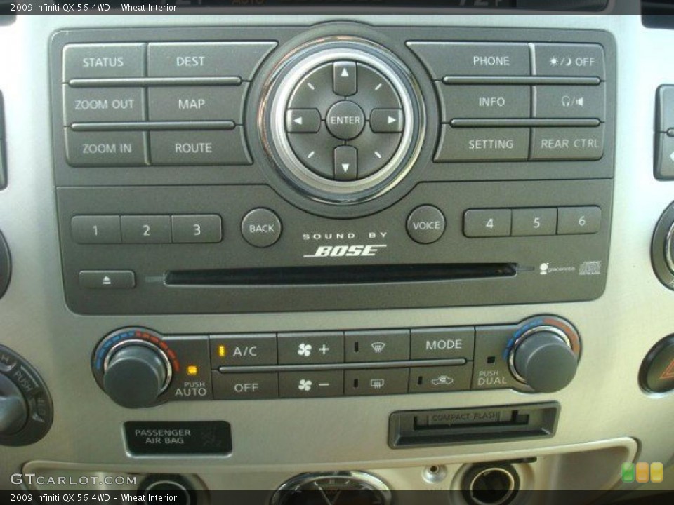 Wheat Interior Controls for the 2009 Infiniti QX 56 4WD #44684767