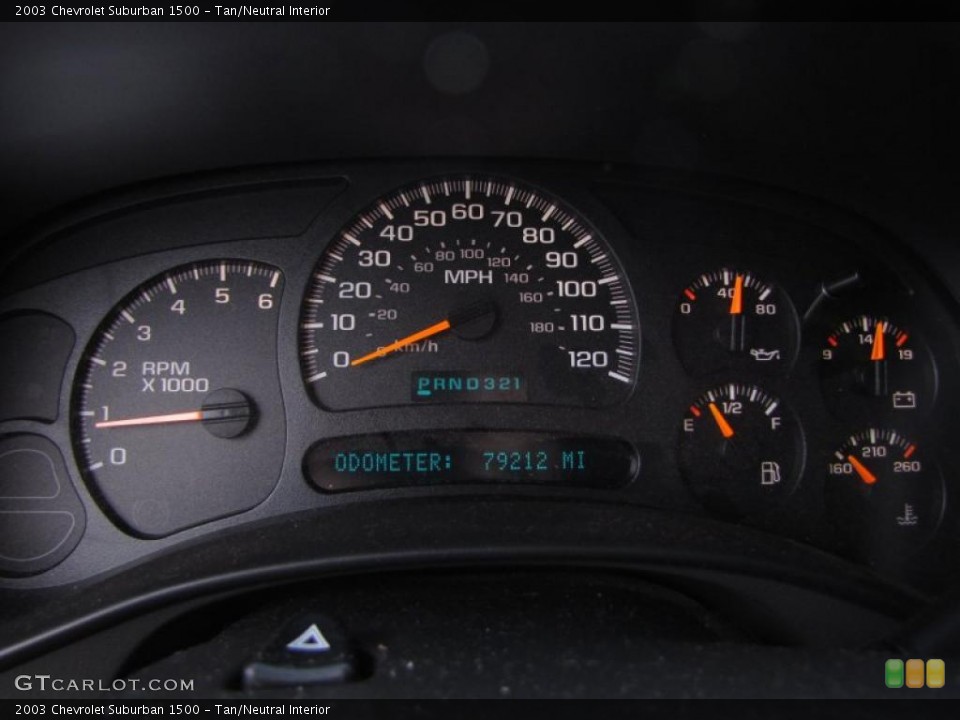 Tan/Neutral Interior Gauges for the 2003 Chevrolet Suburban 1500 #44685283