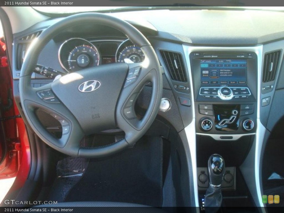 Black Interior Dashboard for the 2011 Hyundai Sonata SE #44689455