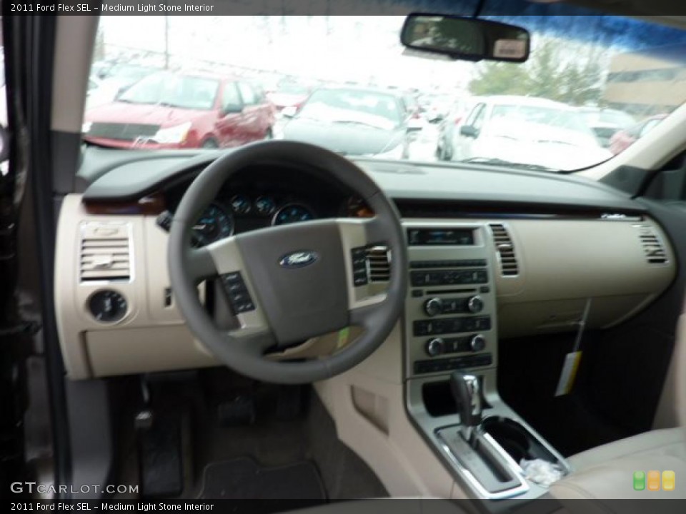 Medium Light Stone Interior Dashboard for the 2011 Ford Flex SEL #44690169