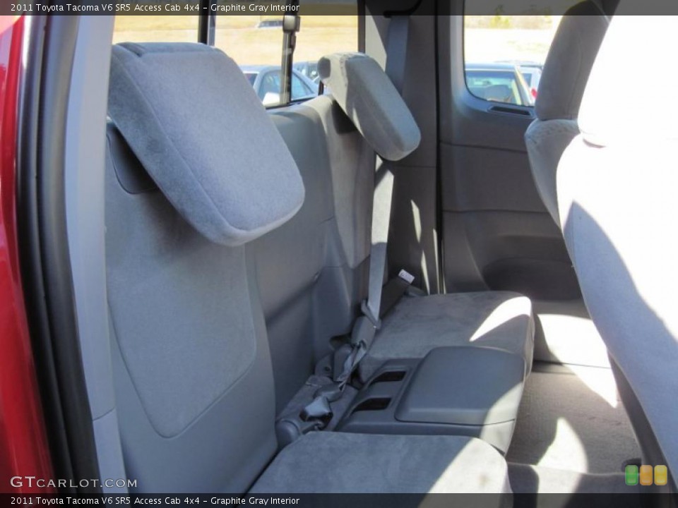 Graphite Gray Interior Photo for the 2011 Toyota Tacoma V6 SR5 Access Cab 4x4 #44690573