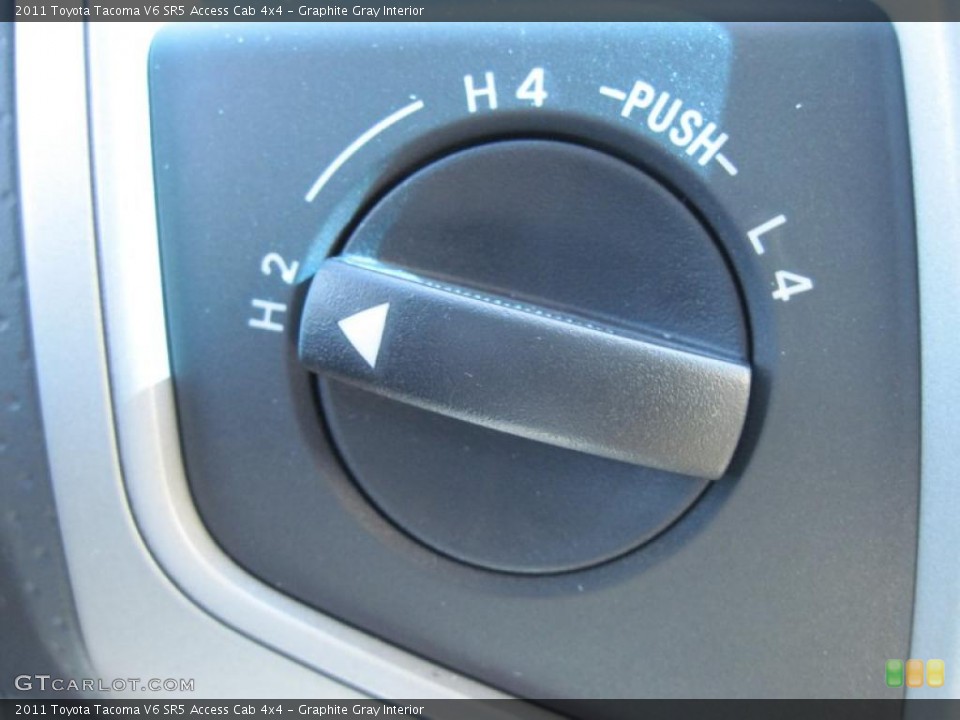 Graphite Gray Interior Controls for the 2011 Toyota Tacoma V6 SR5 Access Cab 4x4 #44690637