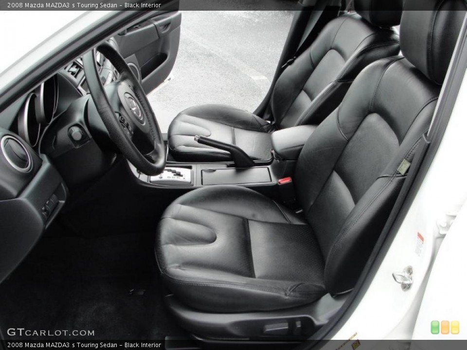 Black Interior Photo for the 2008 Mazda MAZDA3 s Touring Sedan #44692537