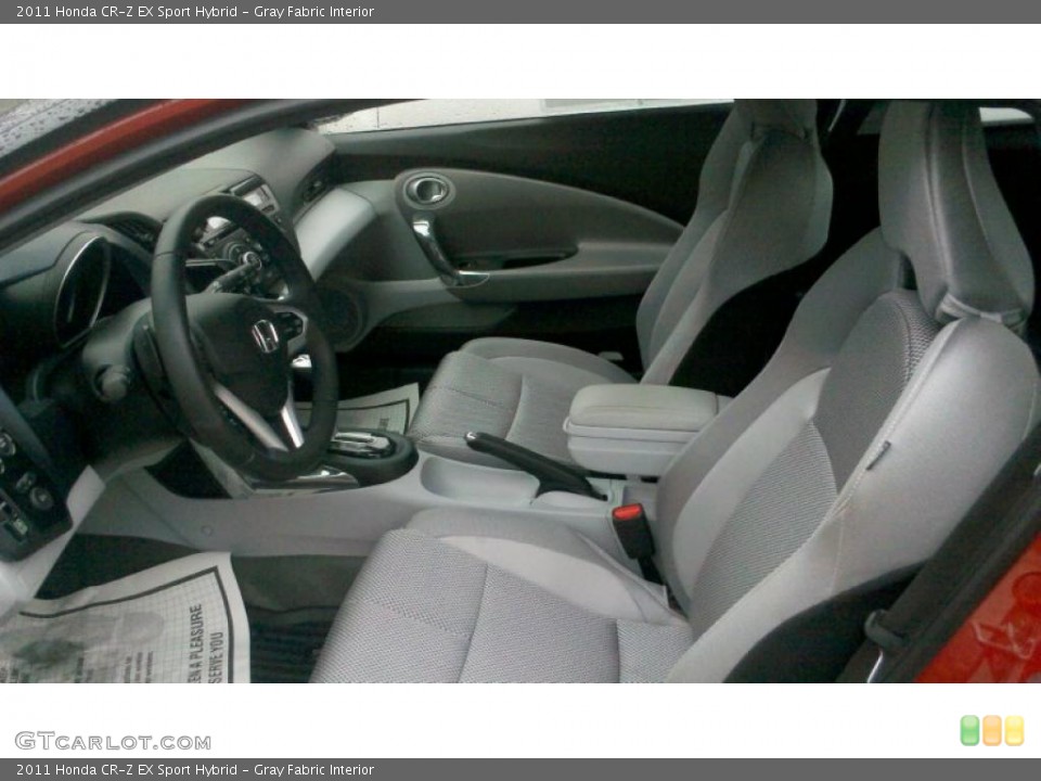 Gray Fabric Interior Photo for the 2011 Honda CR-Z EX Sport Hybrid #44692665