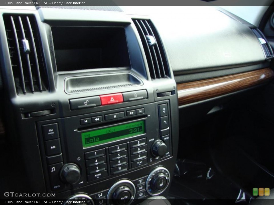 Ebony Black Interior Controls for the 2009 Land Rover LR2 HSE #44692925