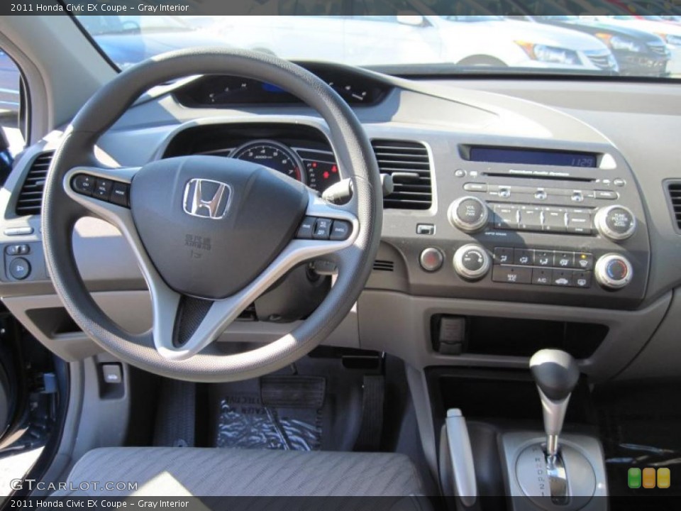 Gray Interior Dashboard for the 2011 Honda Civic EX Coupe #44693573