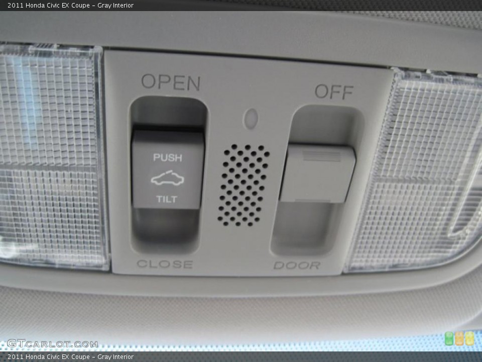 Gray Interior Controls for the 2011 Honda Civic EX Coupe #44693653