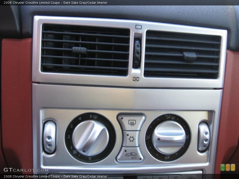 Dark Slate Gray/Cedar Interior Controls for the 2008 Chrysler Crossfire Limited Coupe #44693797