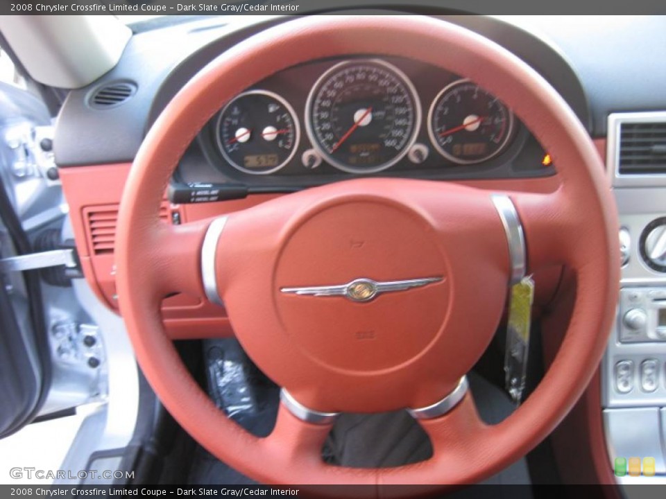 Dark Slate Gray/Cedar Interior Steering Wheel for the 2008 Chrysler Crossfire Limited Coupe #44693857