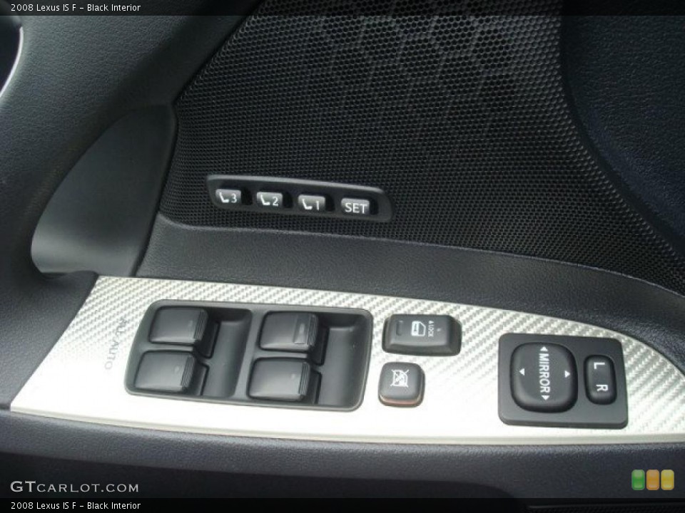 Black Interior Controls for the 2008 Lexus IS F #44696521