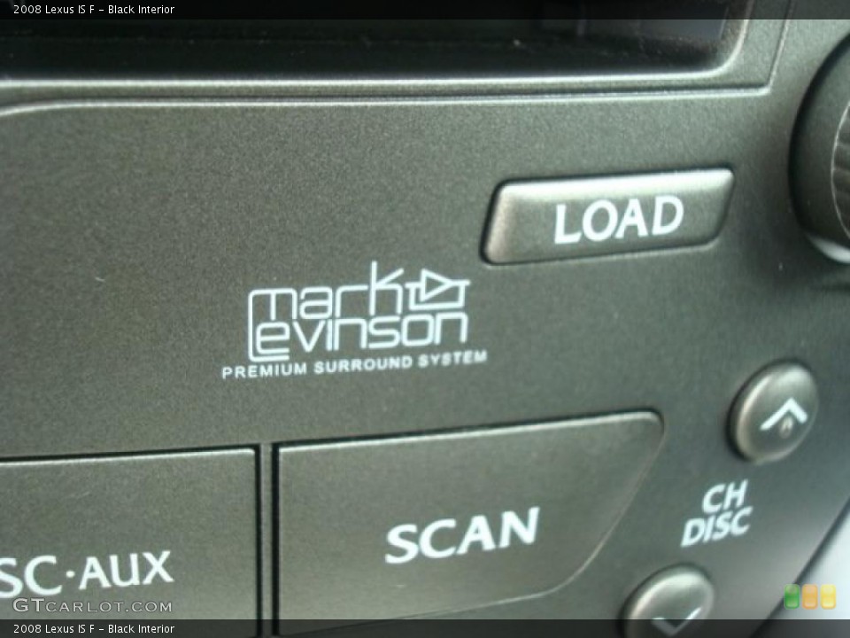 Black Interior Controls for the 2008 Lexus IS F #44696633