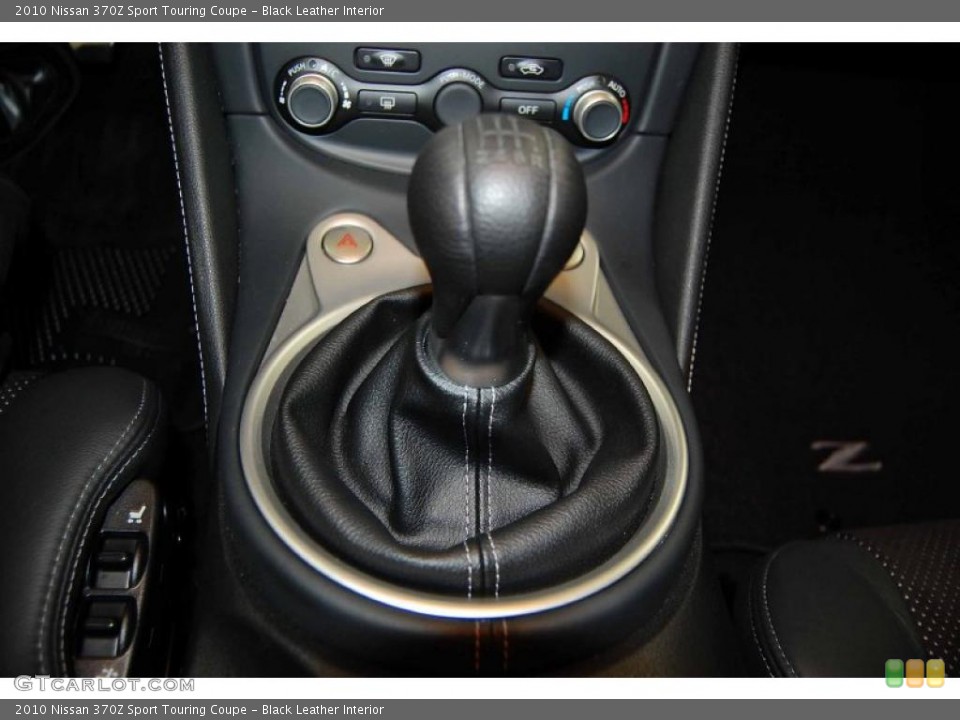 Black Leather Interior Transmission for the 2010 Nissan 370Z Sport Touring Coupe #44696741