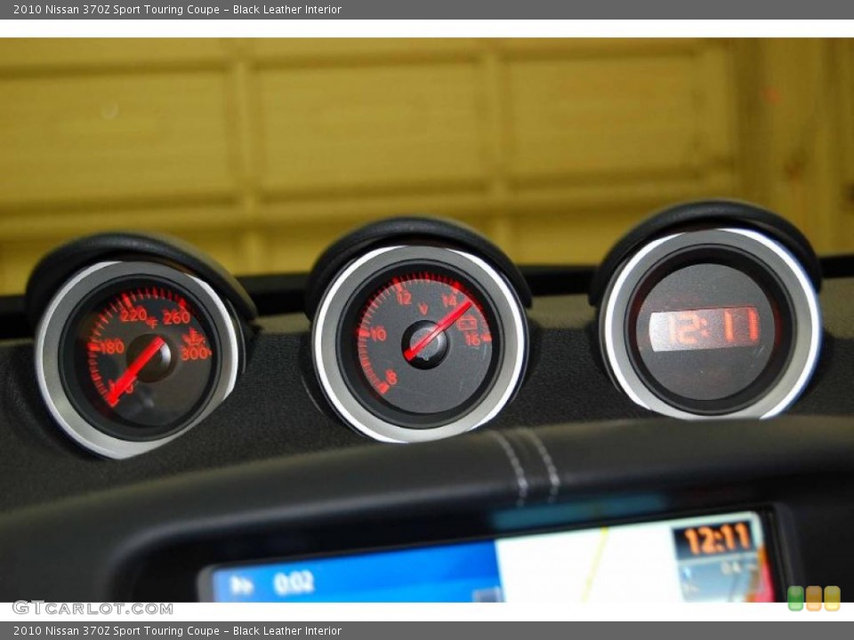 Black Leather Interior Gauges for the 2010 Nissan 370Z Sport Touring Coupe #44696789