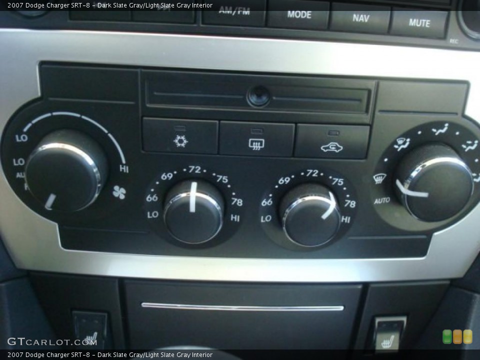 Dark Slate Gray/Light Slate Gray Interior Controls for the 2007 Dodge Charger SRT-8 #44699619