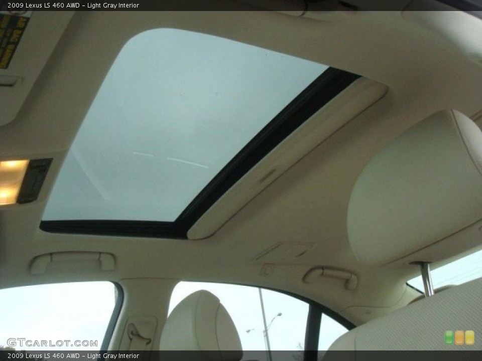 Light Gray Interior Sunroof for the 2009 Lexus LS 460 AWD #44700849