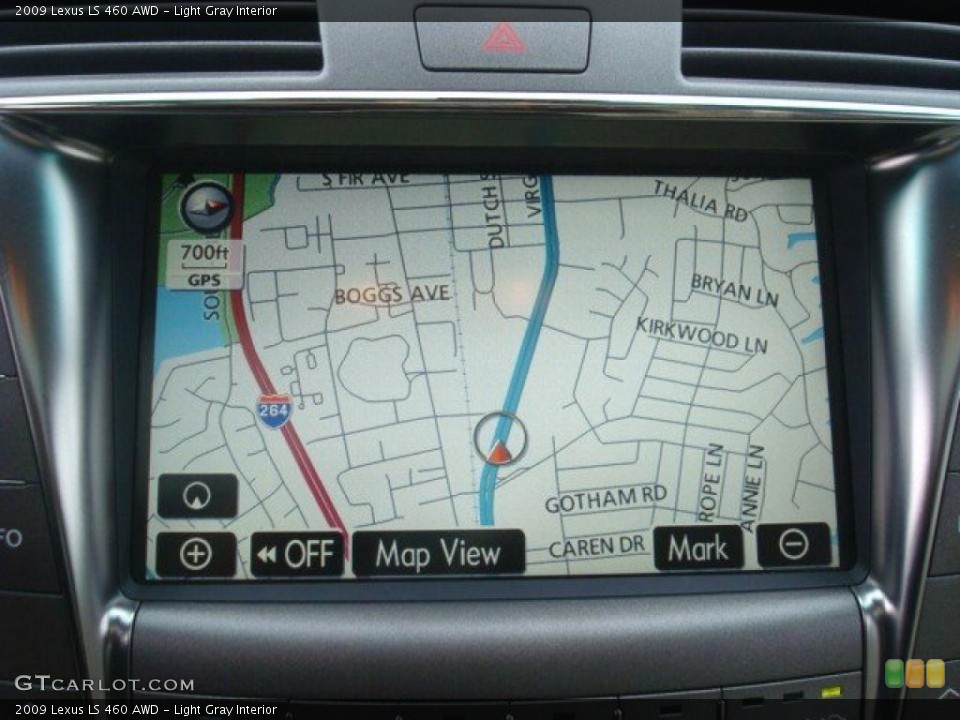Light Gray Interior Navigation for the 2009 Lexus LS 460 AWD #44700989