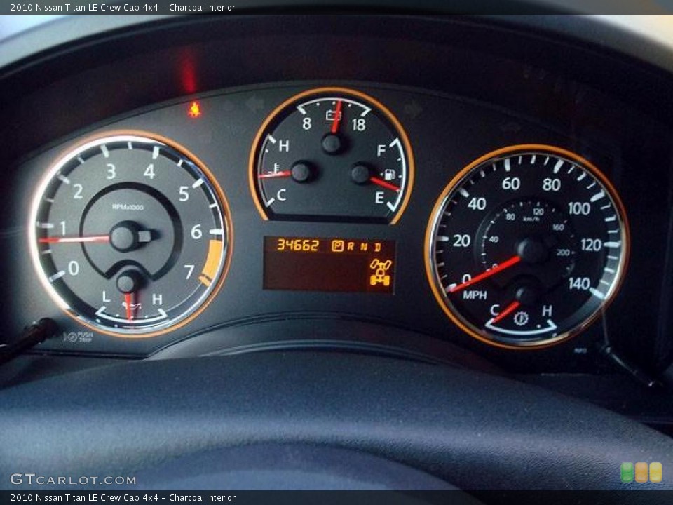 Charcoal Interior Gauges for the 2010 Nissan Titan LE Crew Cab 4x4 #44704426