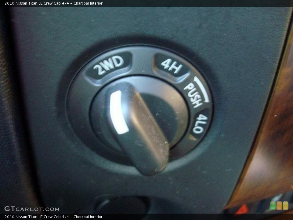 Charcoal Interior Controls for the 2010 Nissan Titan LE Crew Cab 4x4 #44704472