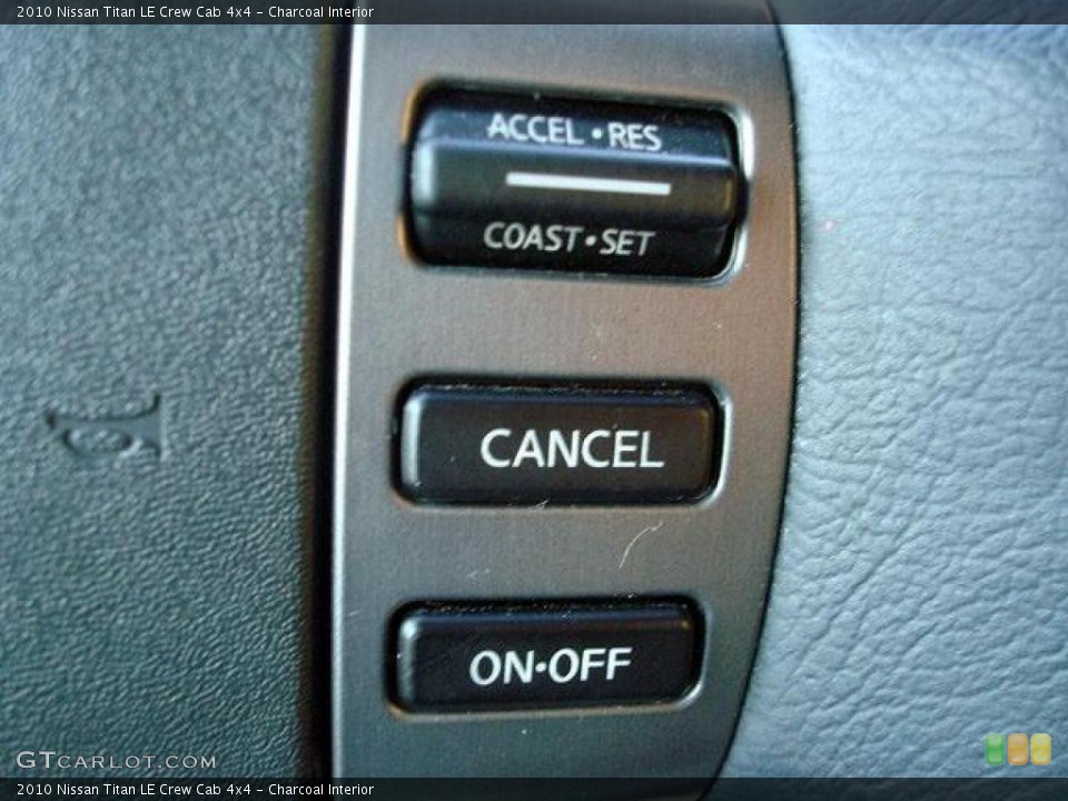 Charcoal Interior Controls for the 2010 Nissan Titan LE Crew Cab 4x4 #44704678