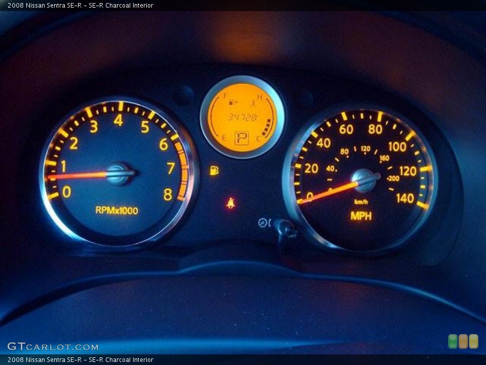 SE-R Charcoal Interior Gauges for the 2008 Nissan Sentra SE-R #44704918