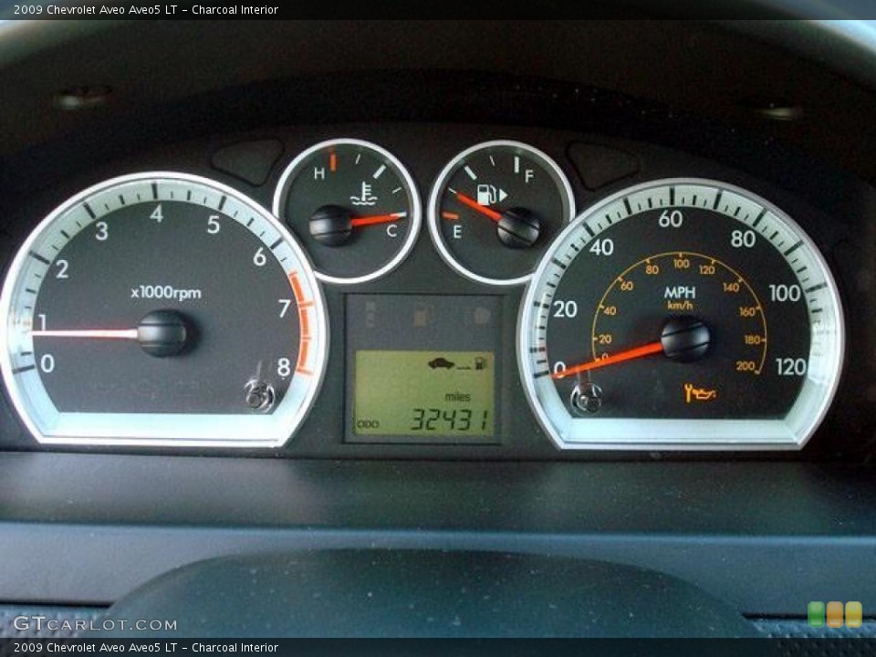 Charcoal Interior Gauges for the 2009 Chevrolet Aveo Aveo5 LT #44705934