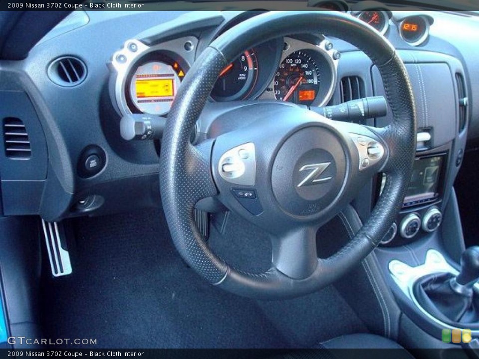 Black Cloth Interior Dashboard for the 2009 Nissan 370Z Coupe #44706198