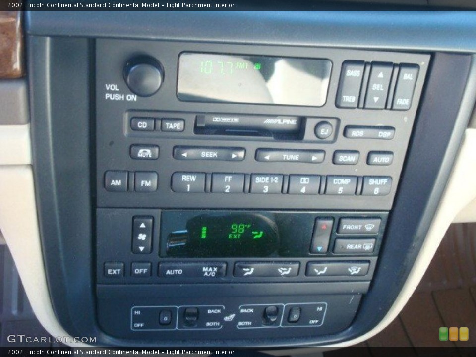 Light Parchment Interior Controls for the 2002 Lincoln Continental  #44706638