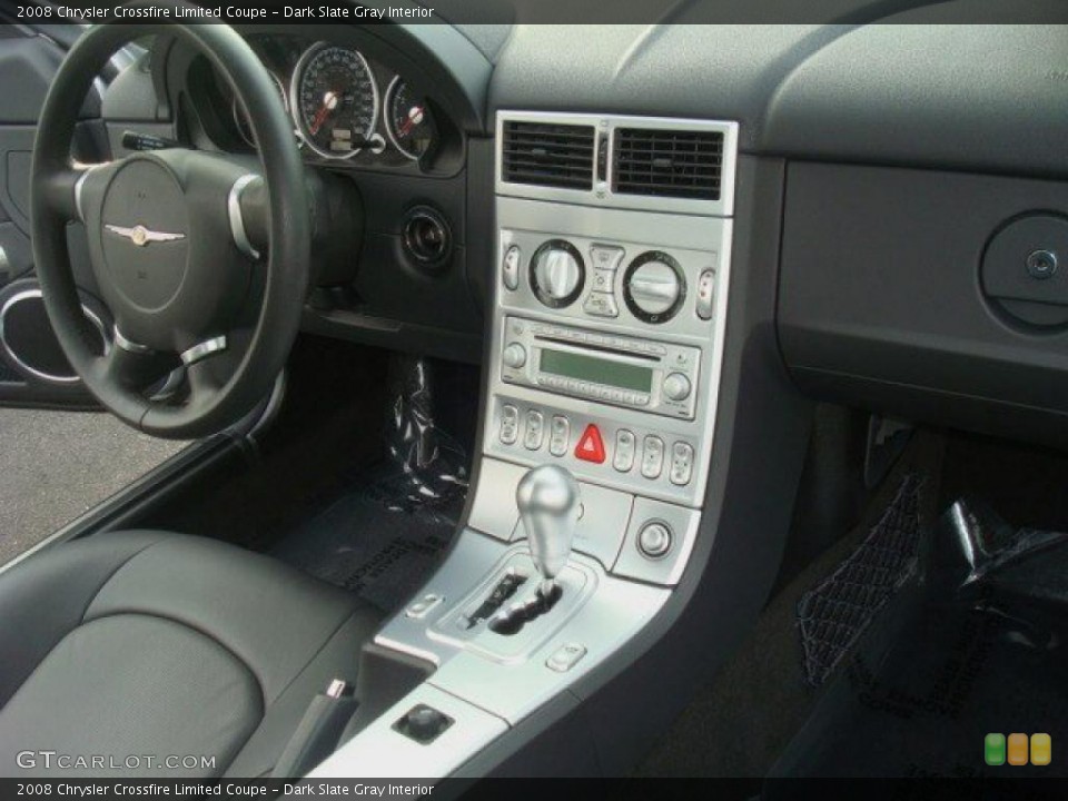 Dark Slate Gray Interior Controls for the 2008 Chrysler Crossfire Limited Coupe #44708078