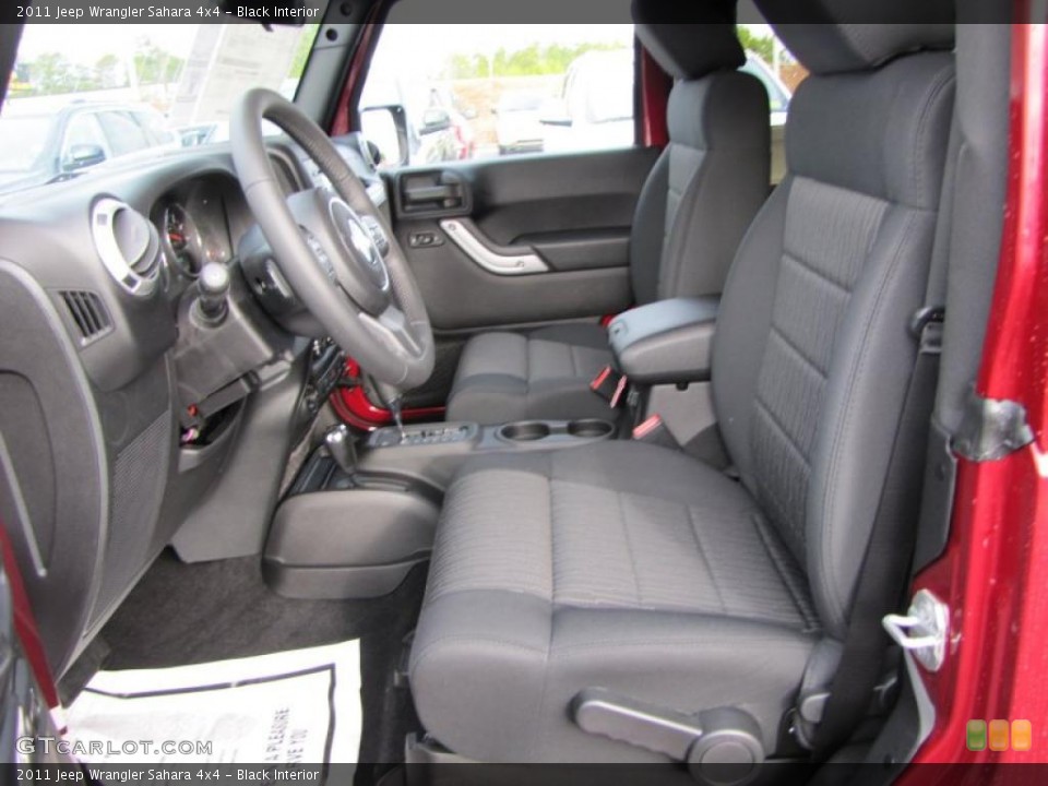 Black Interior Photo for the 2011 Jeep Wrangler Sahara 4x4 #44710270