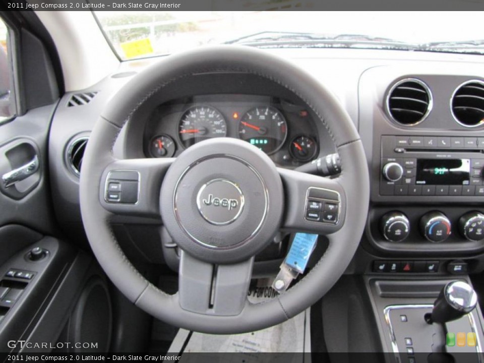 Dark Slate Gray Interior Steering Wheel for the 2011 Jeep Compass 2.0 Latitude #44710567