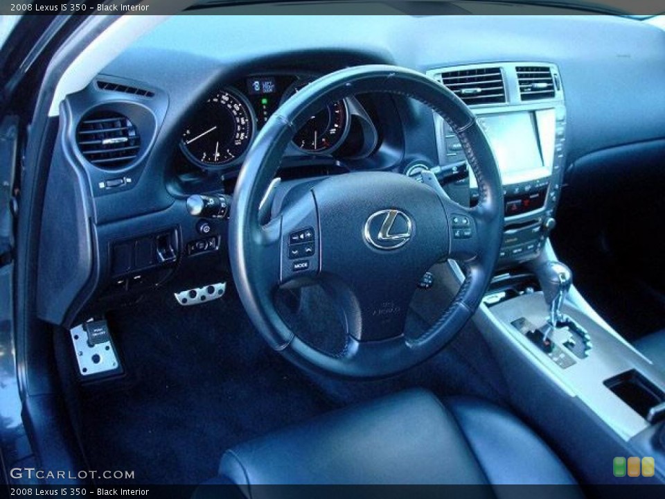 Black Interior Dashboard for the 2008 Lexus IS 350 #44710757