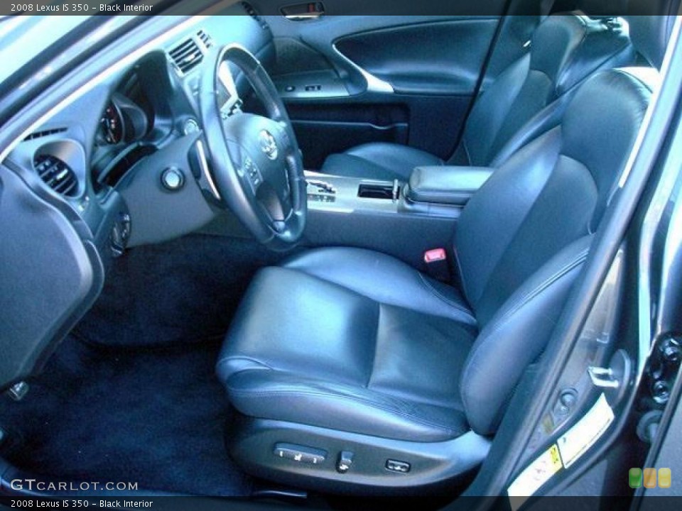 Black Interior Photo for the 2008 Lexus IS 350 #44710775