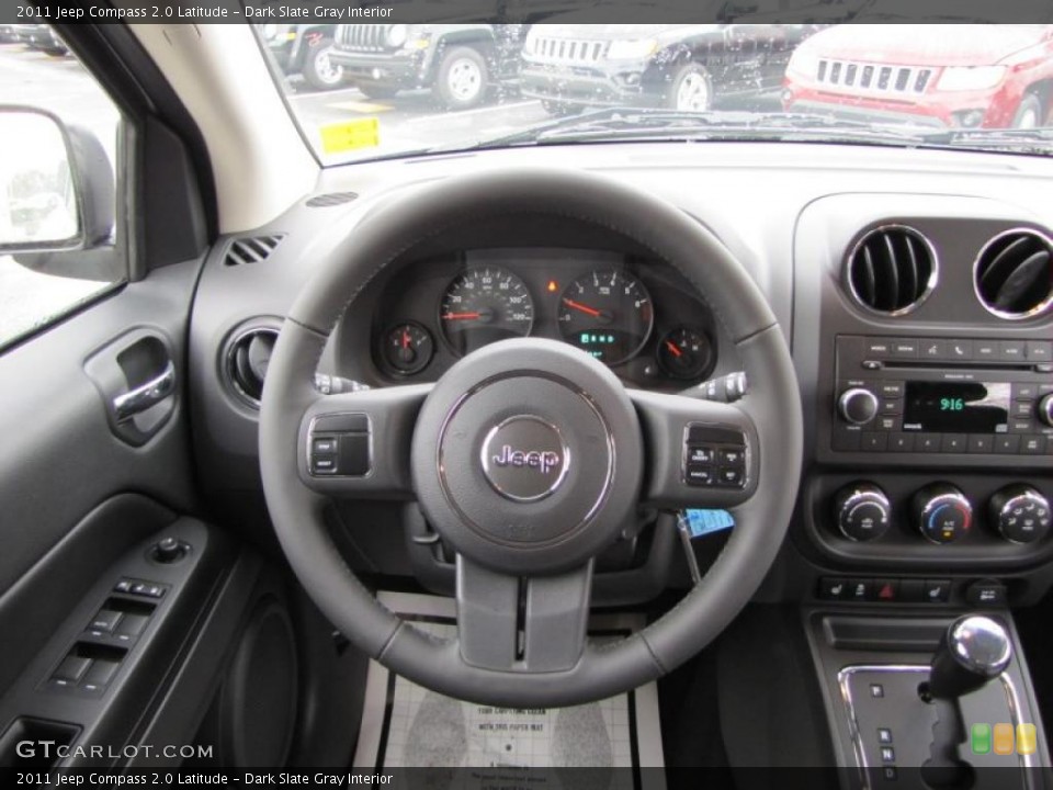 Dark Slate Gray Interior Steering Wheel for the 2011 Jeep Compass 2.0 Latitude #44710819