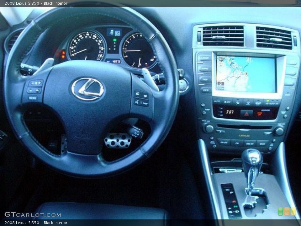 Black Interior Dashboard for the 2008 Lexus IS 350 #44710831