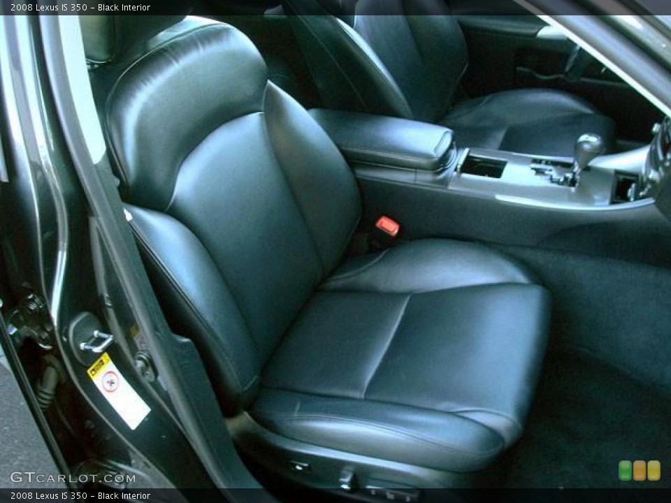Black Interior Photo for the 2008 Lexus IS 350 #44710887