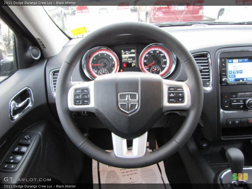 Black Interior Steering Wheel for the 2011 Dodge Durango Crew Lux #44712878